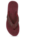 Heel cup and neoprene toe post for extended wear
