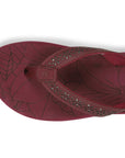 Heel cup and neoprene toe post for extended wear