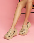 Eden Beige Clogs -Women