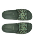 Nyra Green Sliders - Women