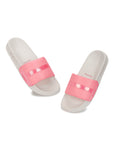 Orla Pink and White Sliders- Women