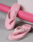Pastel pink finish with simple styling