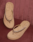 Solis Beige V-Straps -Women