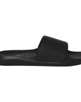 A pair of Chupps Pure black sliders with a cushioned sole