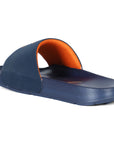 Close-up of FOAM6 single strap on men’s eco sliders with orange lining