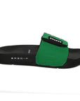 Quilt Bloom Green Sliders -Women