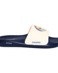 Chupps X Mi Surge White & Navy Sliders