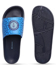 Chupps X Icc Royal Heritage Navy Blue Sliders