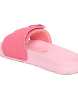 Quilt Bloom Pink Sliders -Women