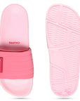 Quilt Bloom Pink Sliders -Women