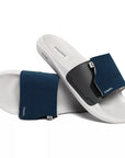Vapor Navy & Grey Sliders
