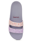 Nubi Purple Grey Sliders-Women