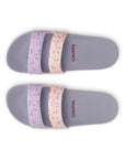Nubi Purple Grey Sliders-Women