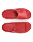Top view of 100% bio degradable red chupster with open toe and sealed edges