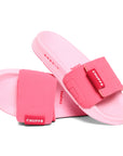 Quilt Bloom Pink Sliders -Women