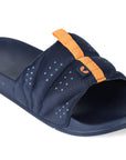 Turbo Navy Blue Sliders - Men