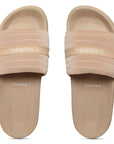 Stitch Beige Sliders -Women