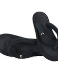 Plush Black V-Straps -Women
