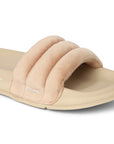 Cloud Cozy Beige Sliders -Women