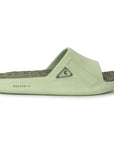 Sea green sliders for women side view