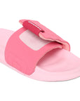 Quilt Bloom Pink Sliders -Women