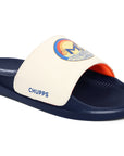 Chupps X Mi Surge White & Navy Sliders