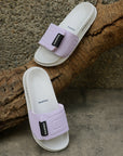 Quilt Bloom Purple Sliders -Women