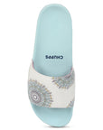 Chupps X Gujarat Titans Arka White Sliders -Women