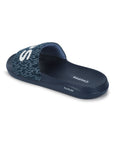 back and inside image of blue slippers