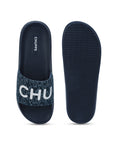 Flame Navy Blue Sliders