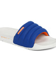 Classic Quilted Blue & Grey Sliders