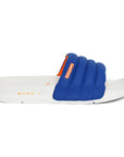 Classic Quilted Blue & Grey Sliders