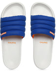 Classic Quilted Blue & Grey Sliders