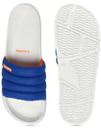 Classic Quilted Blue & Grey Sliders