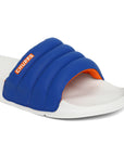 Classic Quilted Blue & Grey Sliders