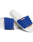 Classic Quilted Blue & Grey Sliders