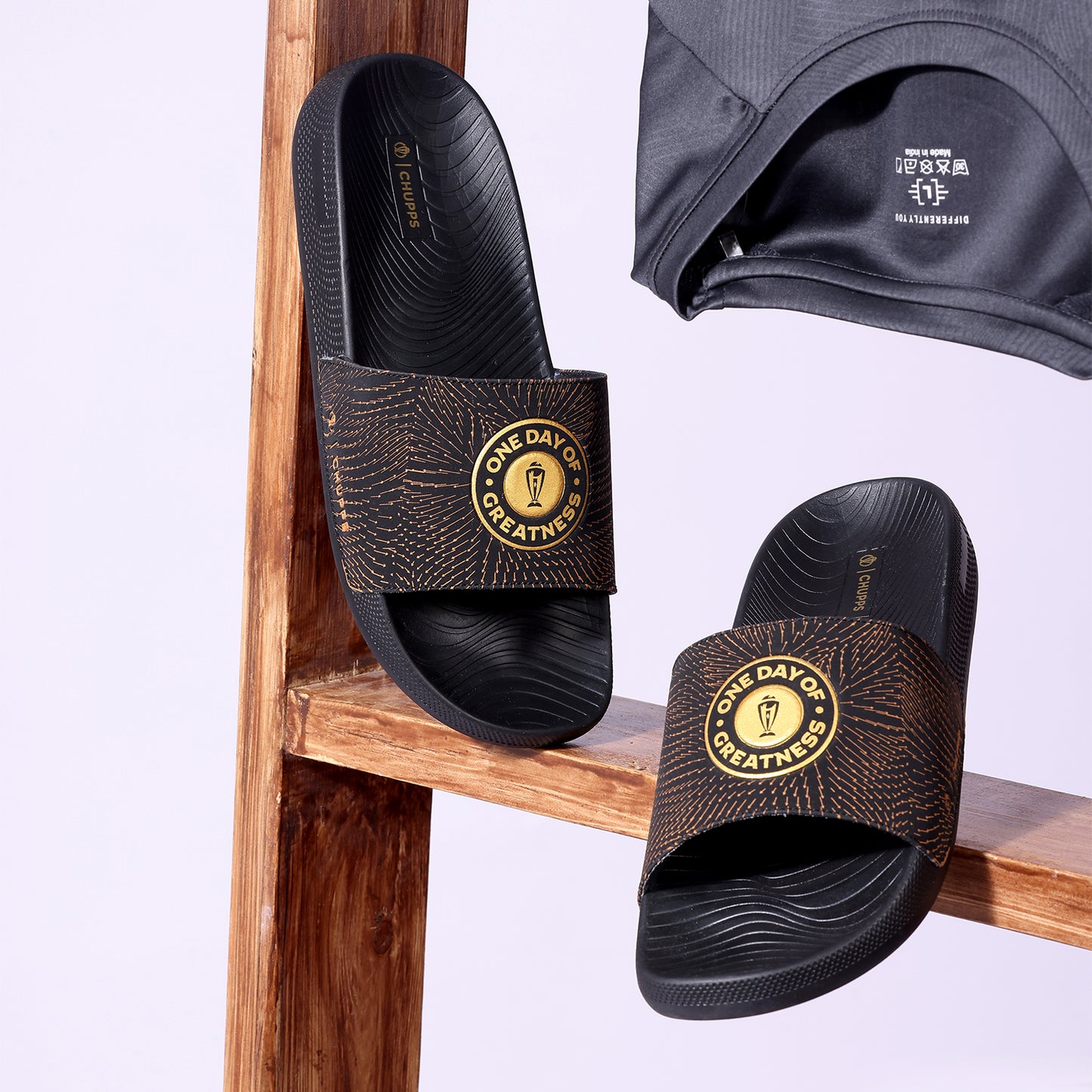 CHUPPS x ICC Men's Cricket World Cup'23 Men’s Sliders With Ultracharge