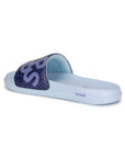 Purple slide sandal with 'Airsoft' branding on a white background