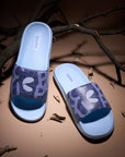 Playful navy blue sliders with CHU | PPS split branding