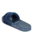 Puff Blue Sliders -Women