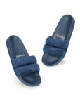 Puff Blue Sliders -Women