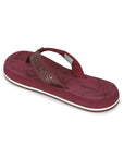 Flora Maroon Flip-flops -Women