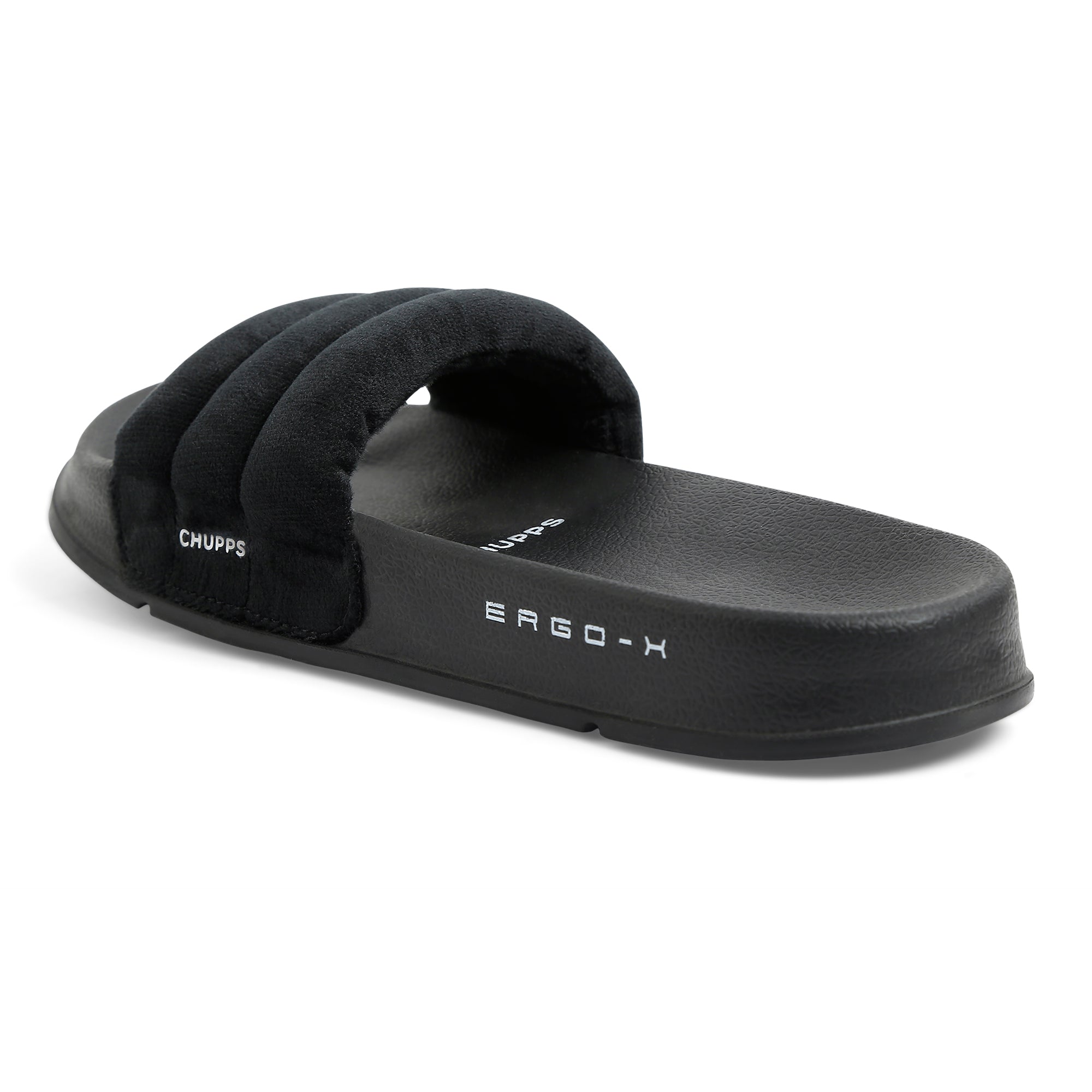 Cloud Cozy Black Sliders -Women
