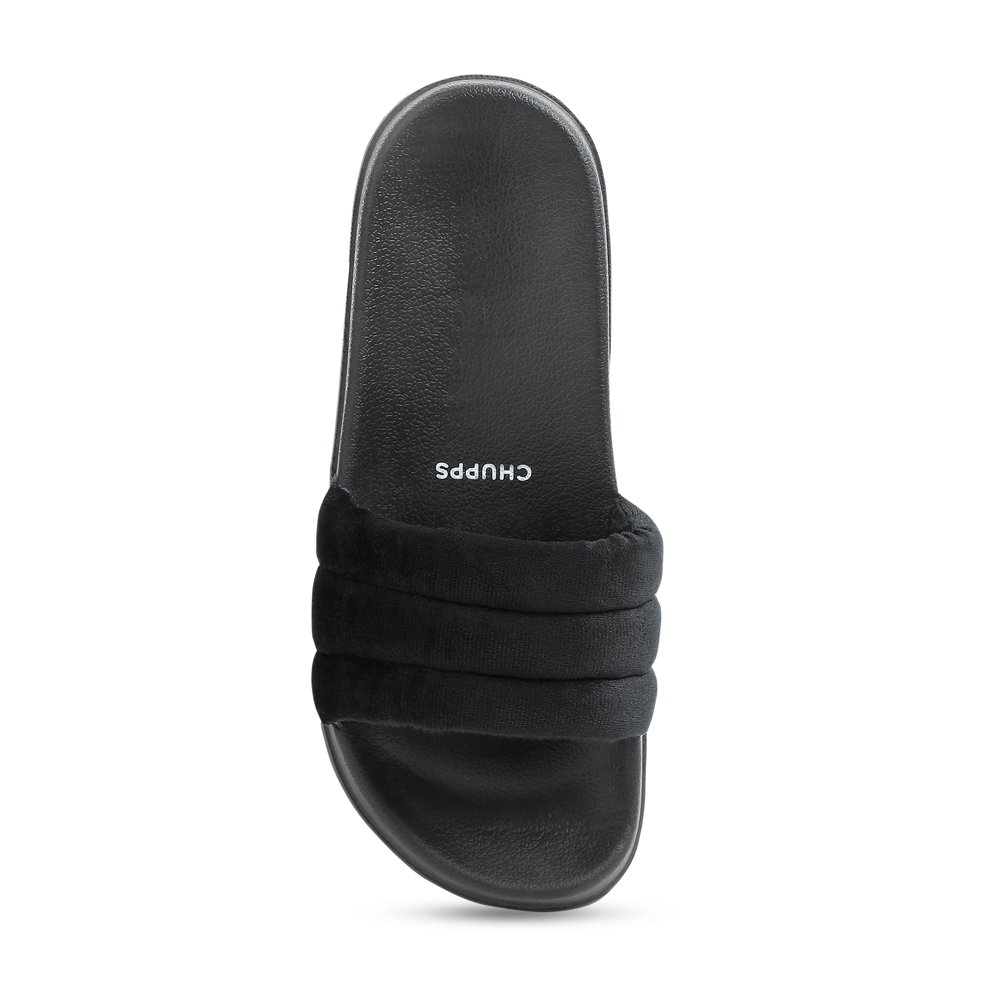 Cloud Cozy Black Sliders -Women