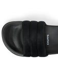 Cloud Cozy Black Sliders -Women