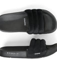 Cloud Cozy Black Sliders -Women