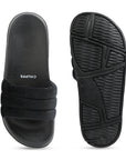 Cloud Cozy Black Sliders -Women