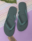 Banana Leaf Monochrome Sycamore Flipflops