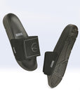 Close-up of FOAM6 padding on velcro strap for anti-sweat comfort and ErgoX sole with grippy design