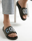 Cool Vibes Black & Ombre Blue Sliders